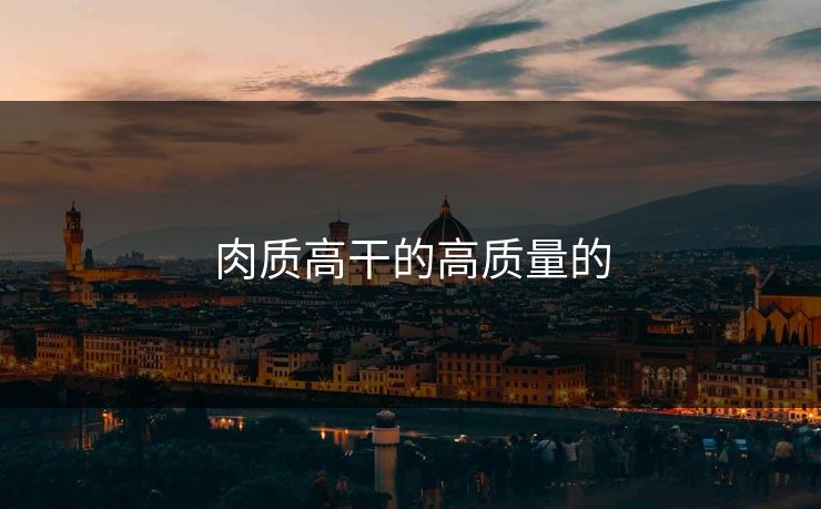 肉质高干的高质量的 肉质高干的高质量的